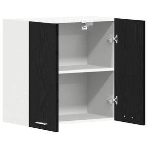 vidaXL Armoire murale Lyon noir aspect chêne 60 x 31 x 60 cm