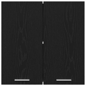 vidaXL Armoire murale Lyon noir aspect chêne 60 x 31 x 60 cm