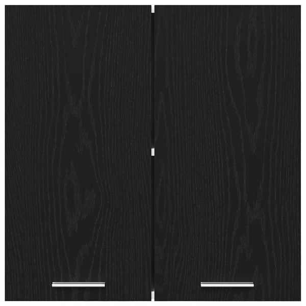vidaXL Armoire murale Lyon noir aspect chêne 60 x 31 x 60 cm