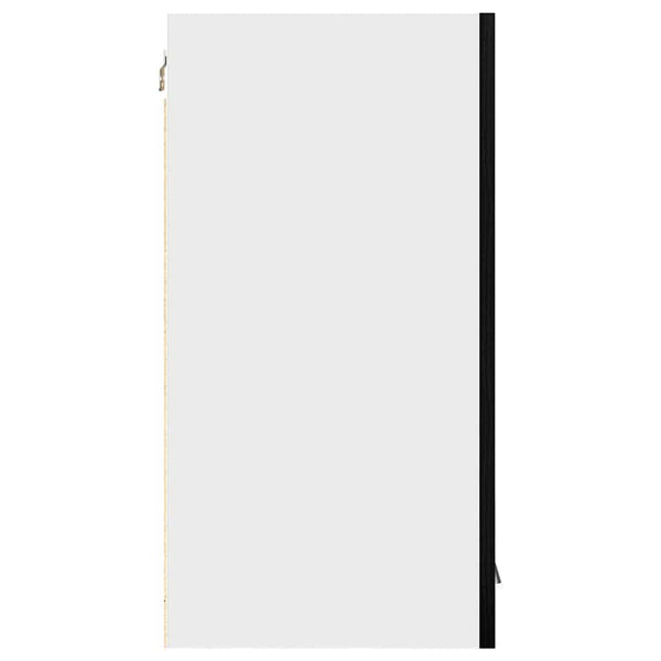 vidaXL Armoire murale Lyon noir aspect chêne 60 x 31 x 60 cm