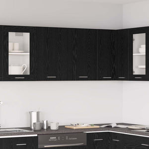 Hängeschrank Lyon Schwarz Eiche 80 cm