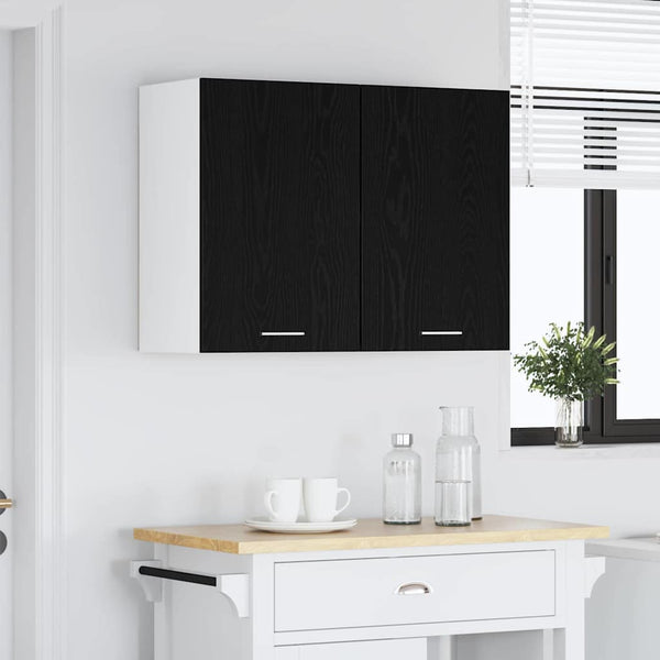 Hängeschrank Lyon Schwarz Eiche 80 cm