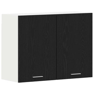 Hängeschrank Lyon Schwarz Eiche 80 cm