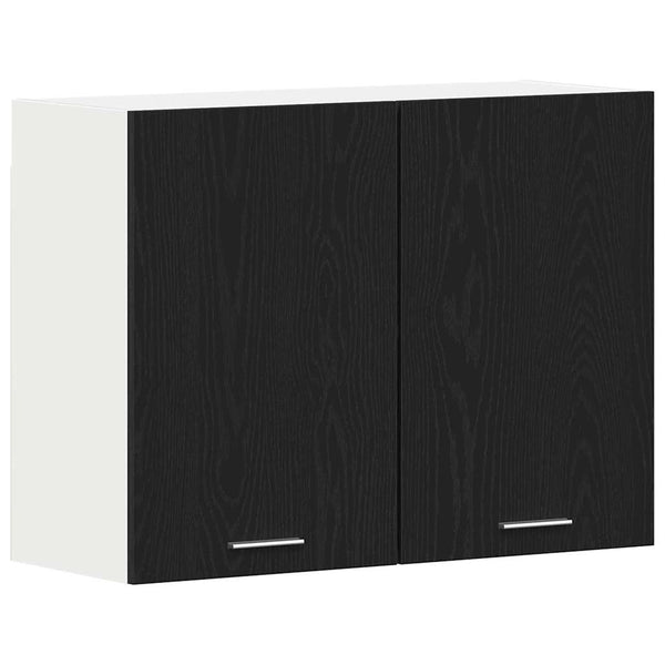 Hängeschrank Lyon Schwarz Eiche 80 cm