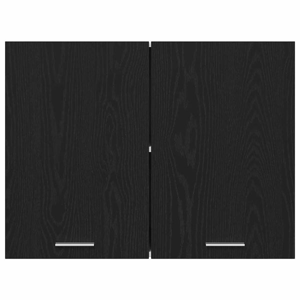 Hängeschrank Lyon Schwarz Eiche 80 cm