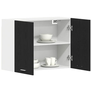 Hängeschrank Lyon Schwarz Eiche 80 cm