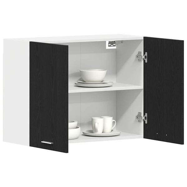 Hängeschrank Lyon Schwarz Eiche 80 cm