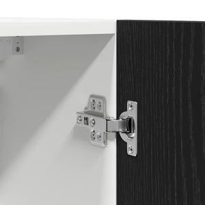Hängeschrank Lyon 2er Set Schwarz Eiche