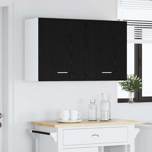 Hängeschrank Lyon 2er Set Schwarz Eiche