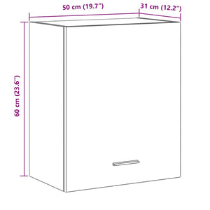 Hängeschrank Lyon 2er Set Schwarz Eiche