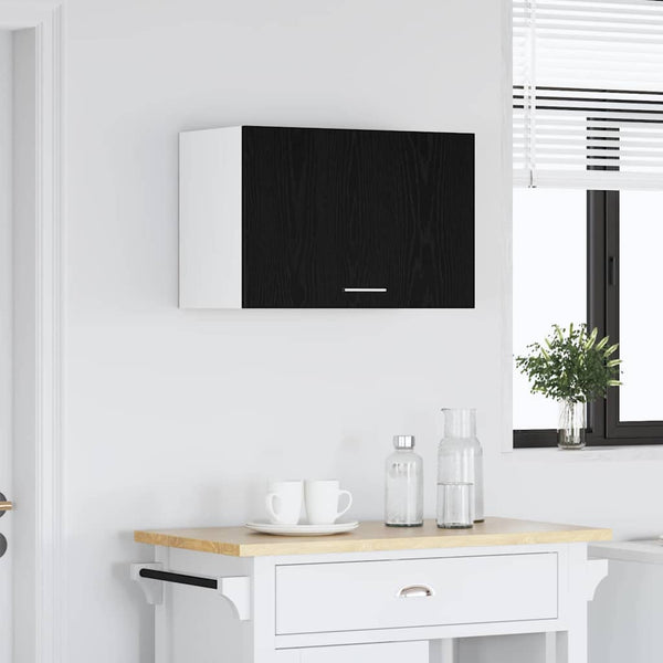 vidaXL Meuble haut Lyon aspect chêne noir 60 x 31 x 40 cm