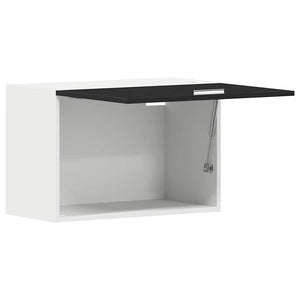 vidaXL Meuble haut Lyon aspect chêne noir 60 x 31 x 40 cm