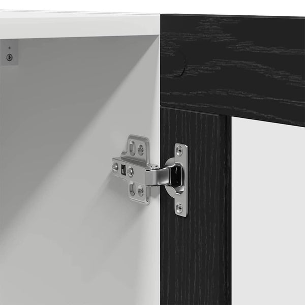 Hängeschrank Schwarz Eichen-Optik 60cm