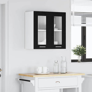 Hängeschrank Schwarz Eichen-Optik 60cm