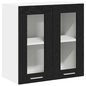 Hängeschrank Schwarz Eichen-Optik 60cm