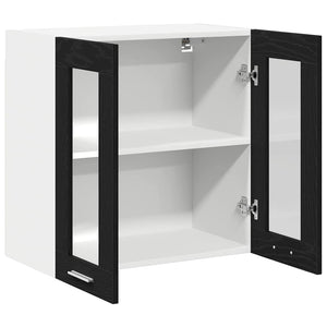 Hängeschrank Schwarz Eichen-Optik 60cm