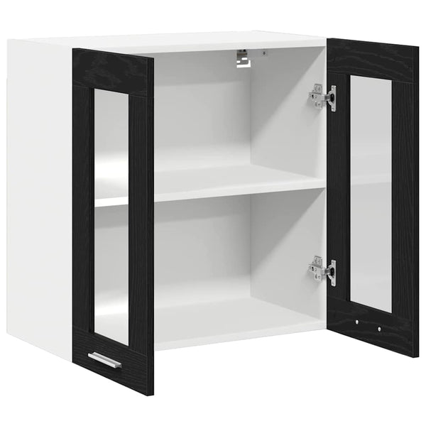 Hängeschrank Schwarz Eichen-Optik 60cm