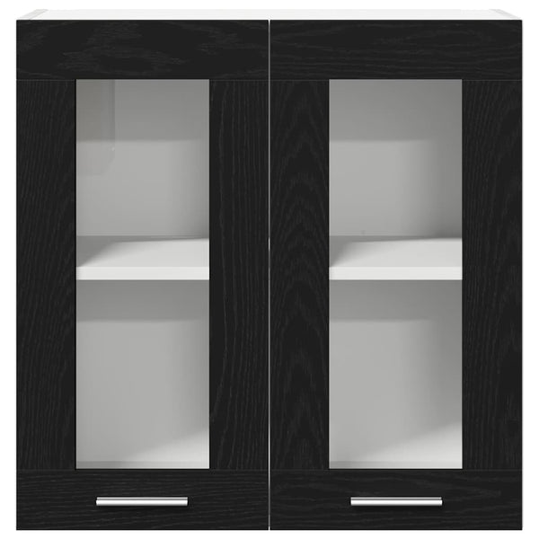 Hängeschrank Schwarz Eichen-Optik 60cm