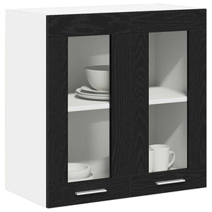 Hängeschrank Schwarz Eichen-Optik 60cm