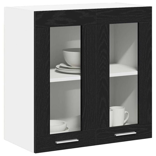 Hängeschrank Schwarz Eichen-Optik 60cm