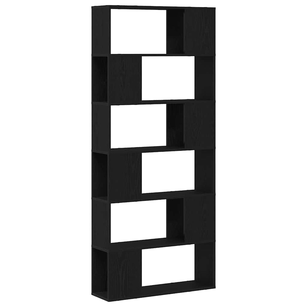 Ensemble de meubles TV vidaXL noir 80 x 24 x 186 cm en bois d'ingénierie