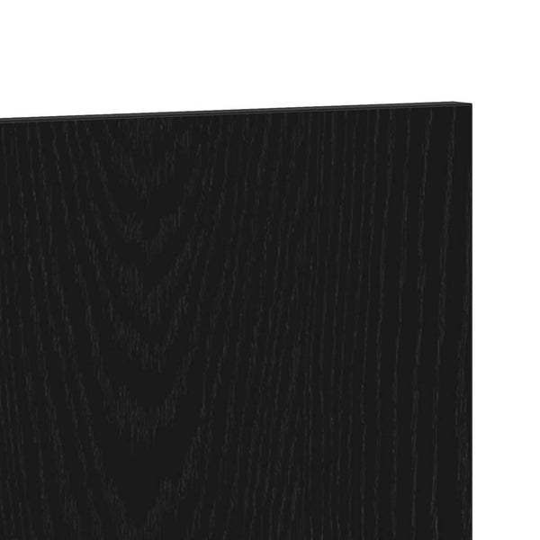 Wandmontiertes Bettkopfteil Schwarz Eiche