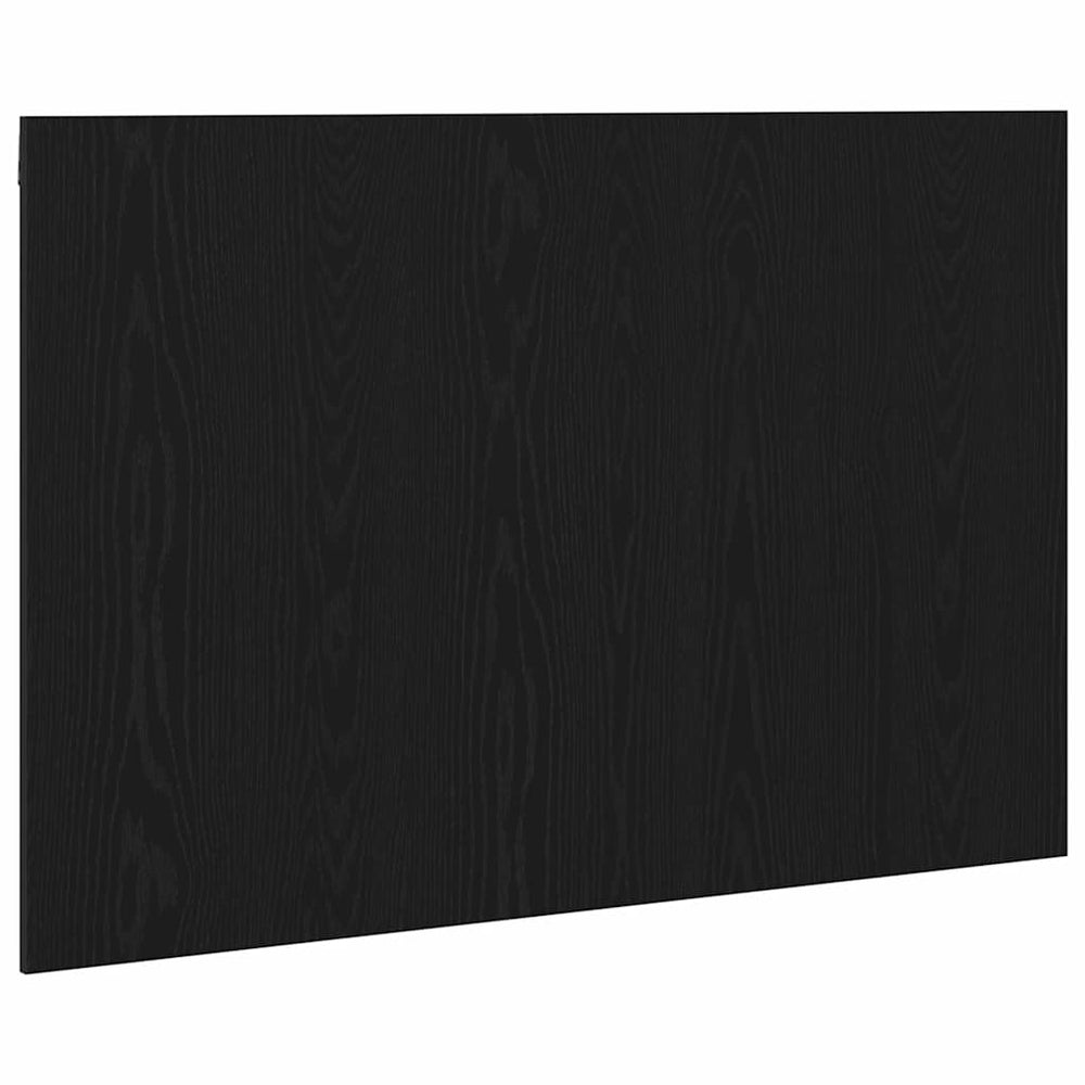 Wandmontiertes Bettkopfteil Schwarz Eiche