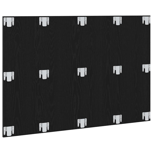 Wandmontiertes Bettkopfteil Schwarz Eiche