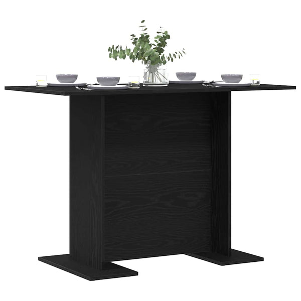 Esstisch Schwarz Eichenoptik 110x60 cm
