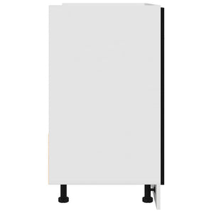 Spülenunterschrank Schwarz Eiche 80 cm