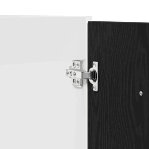 Spülenunterschrank Schwarz Eiche 80 cm