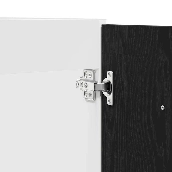 Spülenunterschrank Schwarz Eiche 80 cm