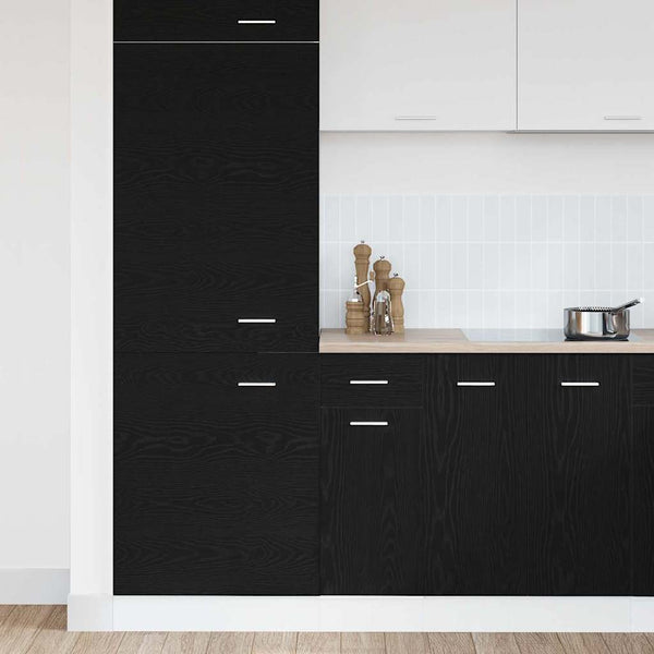 Hängeschrank Schwarz Eichenoptik, 30x46x81,5 cm