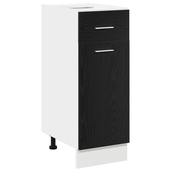 Hängeschrank Schwarz Eichenoptik, 30x46x81,5 cm