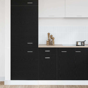 Hängeschrank Schwarz Eichen-Optik 40x81.5 cm