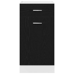 Hängeschrank Schwarz Eichen-Optik 40x81.5 cm