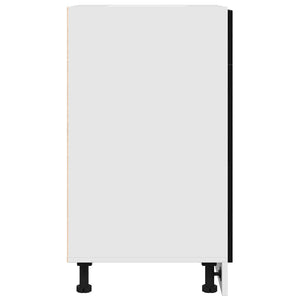 Hängeschrank Schwarz Eichen-Optik 40x81.5 cm