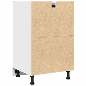 Hängeschrank Schwarz Eichen-Optik 50x81,5 cm