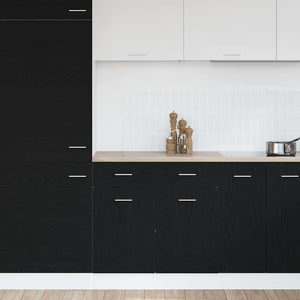 Hängeschrank Schwarz Eichen-Optik 80 cm
