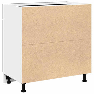 Hängeschrank Schwarz Eichen-Optik 80 cm
