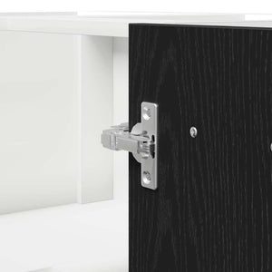 vidaXL Wall Cabinet Black Oak Look 75.5 x 75.5 x 80.5 cm