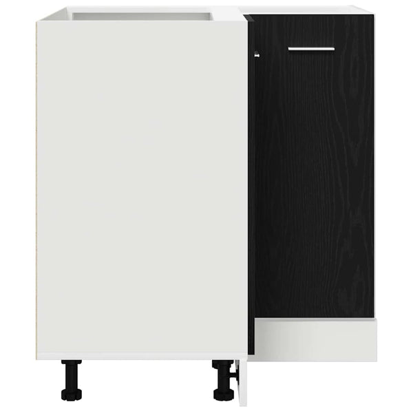 vidaXL Wall Cabinet Black Oak Look 75.5 x 75.5 x 80.5 cm