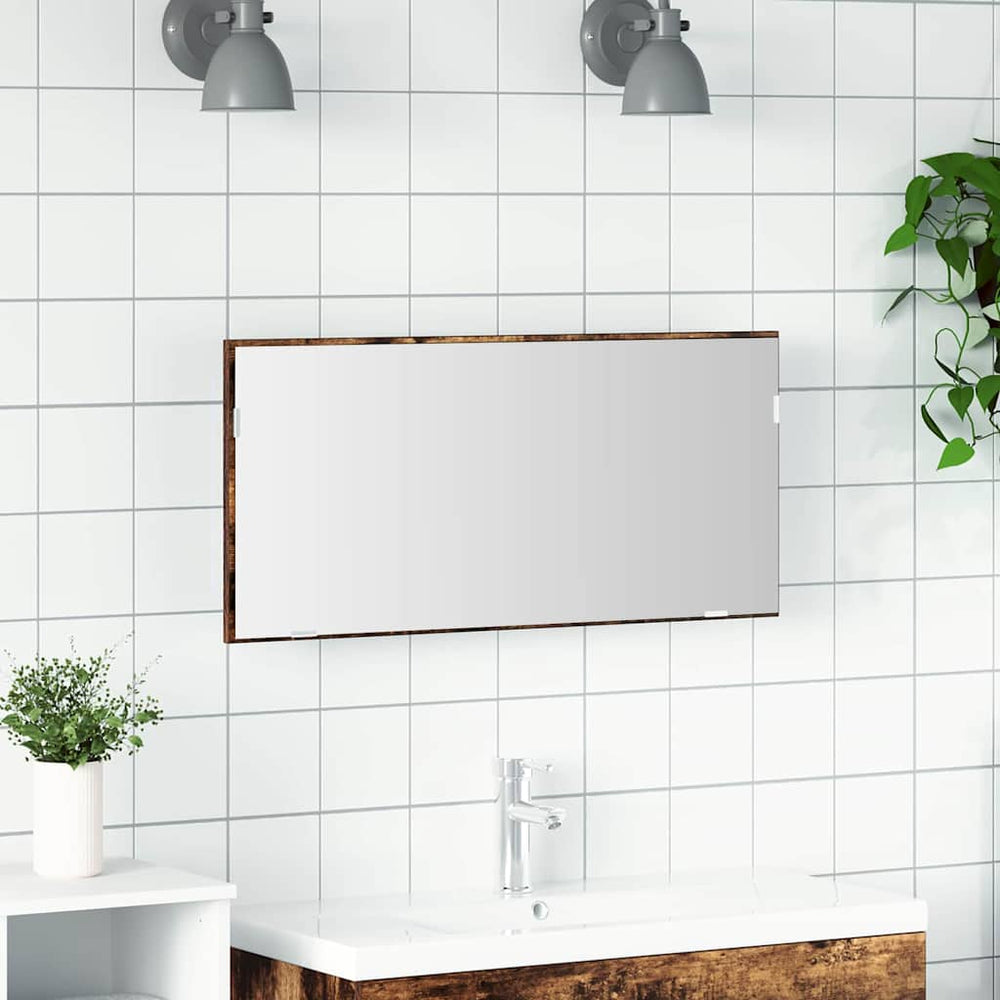 Wandspiegel Braun 80x37cm