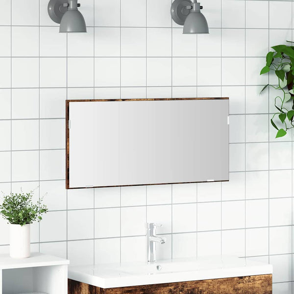 Wandspiegel Braun 80x37cm