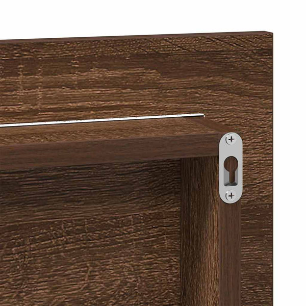 Spiegel Braun Eichen-Optik 80x37 cm