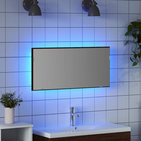 Spiegel Braun Eichen-Optik 80x37 cm