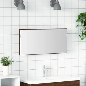 Spiegel Braun Eichen-Optik 80x37 cm