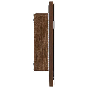 Spiegel Braun Eichen-Optik 80x37 cm
