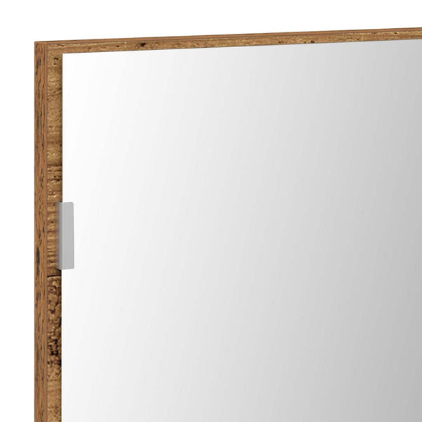 Wandspiegel Altholz Optik 80x37 cm