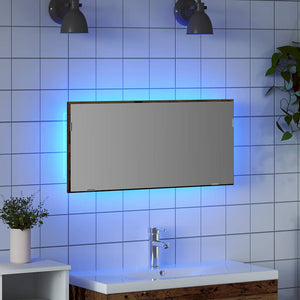 Wandspiegel Altholz Optik 80x37 cm